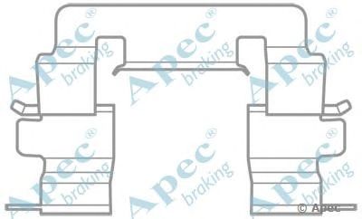 APEC BRAKING kit1020 -  Комплектующие, тормозные колодки